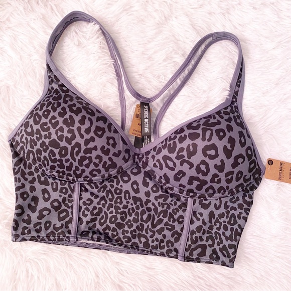 PINK Victoria's Secret Other - VS PINK ULTIMATE PUSH UP BUSTIER SPORT BRA MEDIUM NWT